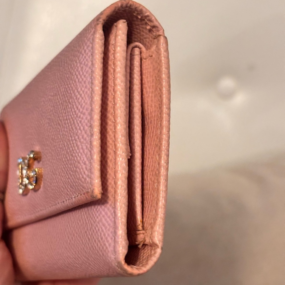 Dolce & Gabbana Dauphine Crystal Embelled Trifold Compact Wallet - Picture 3 of 13